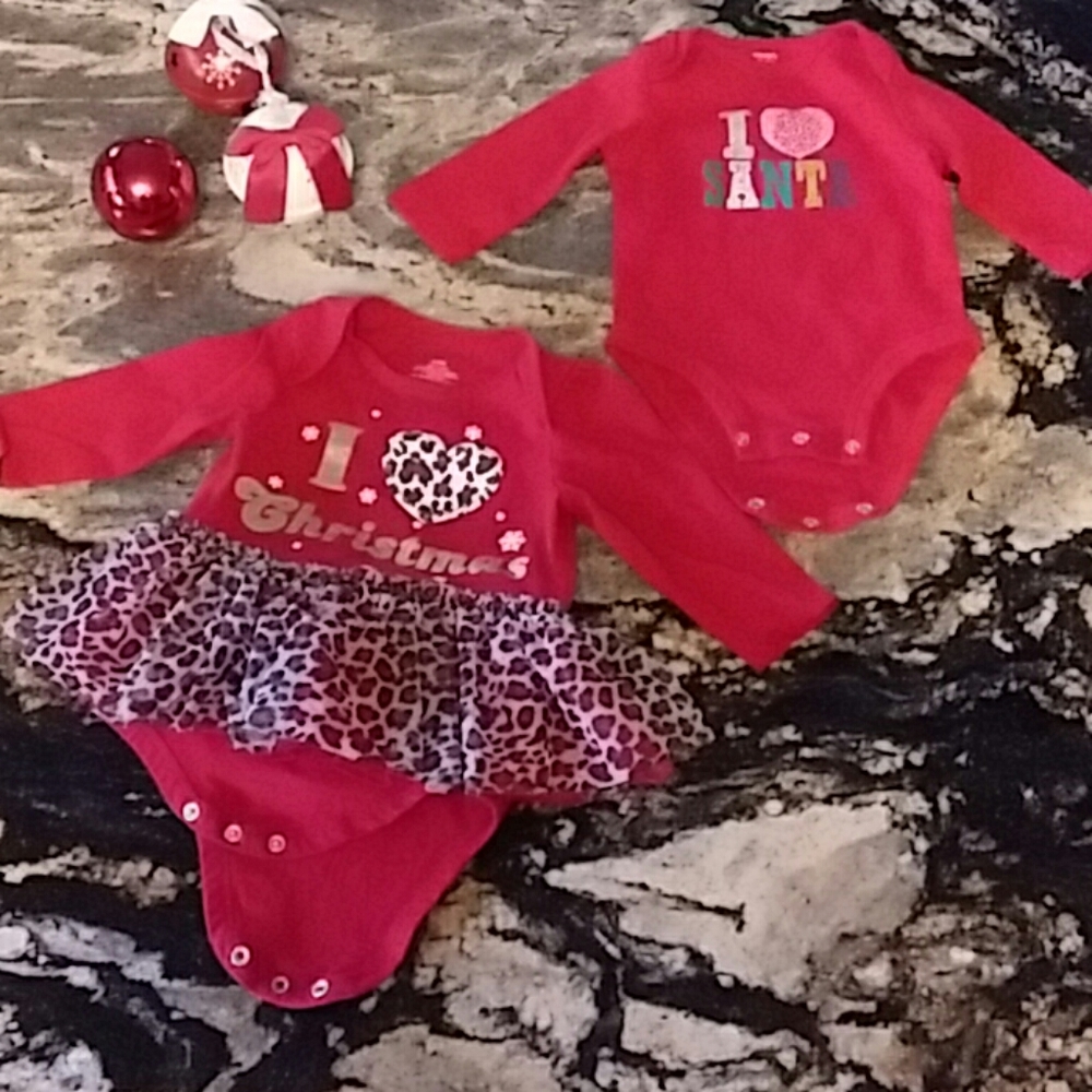 Two piece Christmas long sleeve onesies